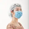 Gorro desechable cocina comedor taller trabajo alimentario gorra de trabajo a prueba de polvo transpirable tela no tejida gorra de tira protección para la cabeza engrosada