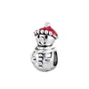 Pandora 2025 Nueva Serie Navideña Transfronteriza Cuentas de Agujero Grande Copo de Nieve Renos Accesorios para Joyería DIY