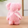 Toalha de Urso com Estampa Xadrez em Fleece de Coral Lembrancinha de Festa Xi Pu Casamento Aniversário Lembrancinha de Agradecimento Evento Pequeno Presente