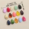 Parche de media cara de acrílico curvado con forma de gota de agua 19x12mm transfronterizo europeo y americano Accesorios para ropa DIY Aretes Venta al por mayor