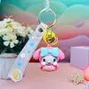 Figuritas de llavero de goma blanda de anime de dibujos animados, colgantes para mochila, accesorios para bolsos, pequeños adornos, al por mayor en stock para tiendas