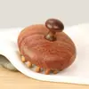 Tapa de Olla de Sándalo Dorado Clavo Clavo Peine Calabaza Peine Masajeador Cabeza Peine de Meridianos Peine Masajeador Raspador de Hombro Cuello