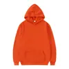 Suéter con capucha gruesa y forro polar para hombre y mujer, otoño e invierno, color sólido, tablero ligero, sudadera con capucha en blanco, venta al por mayor, impresión de logotipo, moda