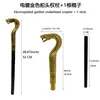 Armas de Halloween Adereços de Carnaval Muletas Montadas Cabeça de Fantasma Cetro de Cabeça de Cobra Adereços de Performance de Palco Armas