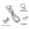 Conector Anel Oito Giratório Aço Inoxidável Pino Rolamento Isca para Pesca Marítima Grande Jigging Acessórios Equipamento Pesca