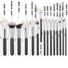 Set de 15 brochas de maquillaje transfronterizo juego completo de pelo suave brocha para polvo sombra de ojos herramientas de belleza outlet de fábrica