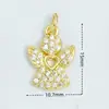 Fábrica de Origen Joyería con Microincrustaciones Accesorios Colgante de Ángel Virgen María Serie Religiosa Colgantes