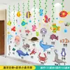 1 de junio Pegatinas de Dibujos Animados para Aula Habitación de Bebé Pintura Decorativa Superficie de la Pared En la Pared Papel Tapiz de Pared Pegatinas de Pared para Educación Temprana Grandes