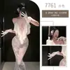 Lencería sexy Yeqin, pura y deseable, caliente y sexy, transparente, camisón de encaje dulce, conjunto tentación escotado qqny7761