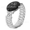 Adecuado para Correa de Reloj Google 1/2 Google Pixel Watch 3/4 41mm Correa de Reloj en Forma de M Brillante de Tres Cuentas