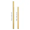 Pajilla de acero inoxidable 304 al por mayor 12/16cm pajilla para té de leche cóctel pajilla recta curva para bebida de jugo casera
