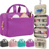 Neceser de Viaje para Mujer, Organizador de Maquillaje Multifuncional Colgante con Bolsillos Transparentes y Compartimentos