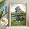 Moldura de Madeira Pendurar na Parede A3a4 Porta-Retrato Moldura Vazia Montagem 4k8K Esboço 16 polegadas 20 Pôster Quebra-Cabeça Moldura Externa