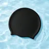 Gorro de natación de silicona de alta elasticidad transfronterizo para adultos, unisex, impermeable, no restrictivo, especializado para equipo y entrenamiento de natación, comercio exterior