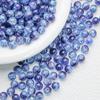 Cuentas de palomitas de maíz de vidrio agrietado de 10 mm, cuentas de vidrio pintadas, cuentas de joyería hechas a mano, accesorios de joyería antiguos de bricolaje al por mayor