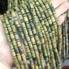 Cuentas espaciadoras de barril de piedra emperador natural de 6 x 10 mm, cuentas espaciadoras de rueda, pulseras, accesorios de joyería DIY, suministro directo de fábrica