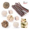 Seleção rigorosa de novo brinquedo para hamster transfronteiriço conjunto de bola de grama para animais de estimação coelho porquinho-da-índia suprimentos molares para brincar atacado