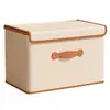 Caja de Almacenamiento Plegable con Tapa, Contenedor de Almacenamiento de Gran Capacidad, Caja Organizadora para Armario del Hogar, Almacenamiento de Ropa y Colchas, Venta al por Mayor