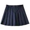 Falda Negra Plisada para Mujer, Media Falda de Cintura Alta, Nueva Falda Evasé Adelgazante Primavera/Verano 2026, Uniforme JK Petite