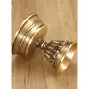 Porta Lámpara de Ghee de Bronce Antiguo Tibetano para Lámpara de Buda, Lámpara de Ofrenda para Salón de Buda en Casa, Portavelas de Lámpara Perpetua