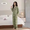 Pijama Feminino Novo Primavera/Outono 2026 Pode Ser Usado ao Ar Livre Algodão Puro Manga Longa Mãe de Meia-Idade Toque de Luxo Tamanho Grande Roupa de Casa