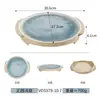 Série Mar Estelar Louça de Melamina Panela Quente Churrasco Restaurante Buffet Tigelas e Pratos Criativos de Imitação de Porcelana Prato para Molho Conjunto de Louças