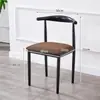 Silla de Comedor Nórdica Modelo Nuevo 2025 Juego de Mesa y Sillas de Comedor para Uso en el Hogar, Silla con Respaldo, Taburete de Estudio, Silla de Madera Sintética, Silla de Arte en Hierro Tipo Cuerno
