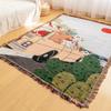 Exportación de Fábrica Manta Estilo Camping Resistente a la Humedad Tapete de Picnic Tapiz Jacquard Estilo Ins Toalla para Sofá Manta de Hilo Manta Multifuncional para Sofá
