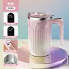 Taza Mezcladora Automática de Nuevo Modelo Transfronteriza con Pantalla Inteligente de Temperatura, Taza de Café Eléctrica con Succión Magnética, Color Degradado, Taza de Agua Portátil para el Hogar