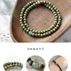 Pulseira Simples de Contas de Buda de Sândalo Verde Antigo Verde Jade Verde Hetian Estilo Antigo Simples Pulseira de Sândalo 4mm para Mulheres Artísticas Atacado