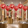 Colgantes decorativos para el Festival del Medio Otoño y el Día Nacional para centros comerciales, escuelas y tiendas, colgantes de globos en forma de corazón, decoraciones para el ambiente del aula