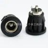 Enchufe de Alimentación DC DC-022E 55*21/25mm con Pines para Soldar Audio Negro Cargador de Corriente para Cassette