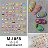 Pegatinas de Uñas con Relieve Mariposa Estilo Nacional Dibujos Animados Navidad Florales Pegatinas para Uñas de Niños Diario Funda de Teléfono Móvil Maquillaje DIY