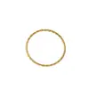 Anillo Minimalista de Lujo Cielo Estrellado de 1 mm, Anillo de Cola de Acero Titanio Chapado en Oro de 18K de Diseño Nicho, Anillo de Banda Lisa para Apilar