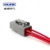 Conector de coche Dechi de 2/3/4/6/8/12 pines serie DTM arnés de cableado conector impermeable enchufe macho y hembra