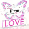 Amazon Transfronterizo Nuevo Producto Mariposa Punto Acrílico Mamá Día de San Valentín Artesanías de Escritorio Adornos