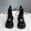 Dr. para Niñas. Botas Martens 2026 Otoño/Invierno Nuevo Estilo Botas de Moda para Niños Medianos y Mayores Botas de Cuero Estilo Británico con Forro de Lana Botas Cortas de Algodón de Dos Capas