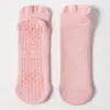 Meias de yoga 90% algodão meias atoalhadas algodão antiderrapante silicone fitness pilates toalha feminina meias esportivas atacado