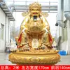 Buda Dios de la Riqueza Plástico Reforzado con Fibra de Vidrio Resina Decoraciones de Templo Budista 88cm 1.3m 1.6m 1.8m Ropa Roja