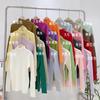 Moda Versátil Color Sólido Cuello Mao Pequeño Camiseta Básica de Punto Otoño e Invierno 2023 Estilo Coreano Básico Adelgazante Elegante Suéter de Punto