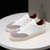 Estación Europea Moda Zapatos Blancos Zapatos de Hombre Tabla Cuero Genuino 2025 Zapatos Casuales Nuevo Piel de Vaca Modernos Transpirables para Hombre Versátil