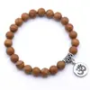 Pulseira de Pedra Vulcânica Moda Transfronteiriça Europeia e Americana Pulseira com Pingente de Estrela do Mar Pedra Natural Onda Lótus Yoga Amazônia