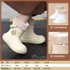 Botas de Lluvia Antideslizantes de Caña Corta para Niños 2026 para Niños Mayores, Impermeables Antideslizantes para Exteriores, Ligeras de Eva, Lindas