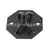 Gancho de pared con ventosa de carga para techo de seguridad doble hexagonal negro, cuerda de escalada, hamaca de yoga TRX, placa fija