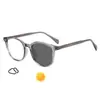 Armazón de gafas retro minimalista con remaches y lentes fotocromáticas para uso diario en exteriores, gafas de moda WM86233