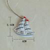 Estilo Oceánico Mediterráneo Resina Colgante Pequeño Red de Pesca Decoración Accesorios Decoración Festiva Colgante Pequeño Decoración de Árbol de Navidad