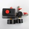 Venda Direta de Fábrica Bomba de Ar Acessórios para Compressor de Ar Interruptor de Pressão Quadrado Válvula Reguladora de Pressão de Quatro Furos Interruptor de Quatro Furos Montagem de Saída de Ar