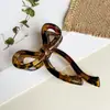 2026 Nuevo Pinza de Garra con Lazo Estampado de Leopardo de Alta Gama Pinza para el Cabello Parte Posterior de la Cabeza Recogido Pinza de Tiburón Accesorios para el Cabello Tocado Venta al por Mayor