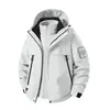 Chaqueta a Prueba de Viento e Impermeable Tres en Uno para Otoño/Invierno para Hombres y Mujeres, con Forro Polar Desmontable, Juego de Dos Piezas para Senderismo, Ciclismo, Montañismo