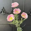 4 Flores Artificiales de Seda de Amapola para Escenario de Boda y Decoración del Hogar, Flores Falsas para Decoración de Exteriores y Fotografía, Venta al por Mayor
